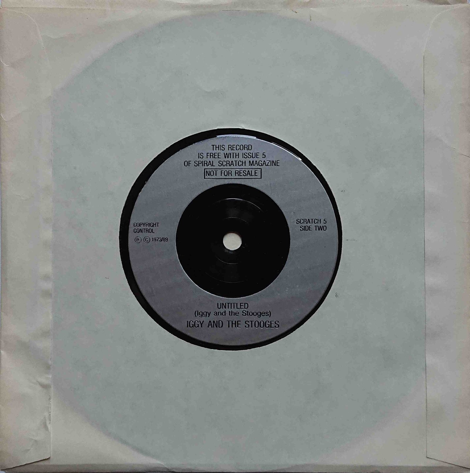 SCRATCH 5 She creatures of Hollywood Hills Iggy and the Stooges  Back cover of SCRATCH 5